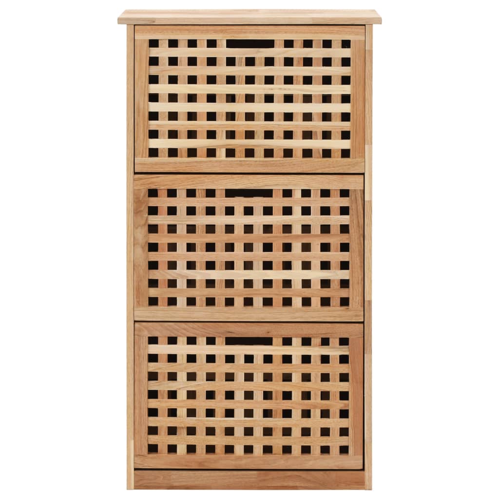 Galleria Design Shoe Storage Cabinet 55x20x104 cm Solid Walnut Wood