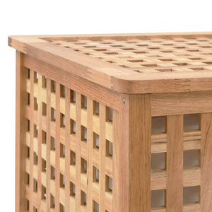 Galleria Design Laundry Bin 87.5x46x67 cm Solid Walnut Wood