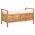 Galleria Design Storage Bench 93x49x49 cm Solid Walnut Wood