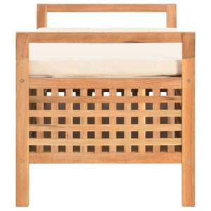 Galleria Design Storage Bench 93x49x49 cm Solid Walnut Wood