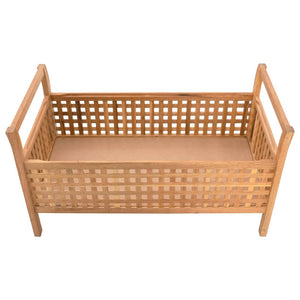 Galleria Design Storage Bench 93x49x49 cm Solid Walnut Wood