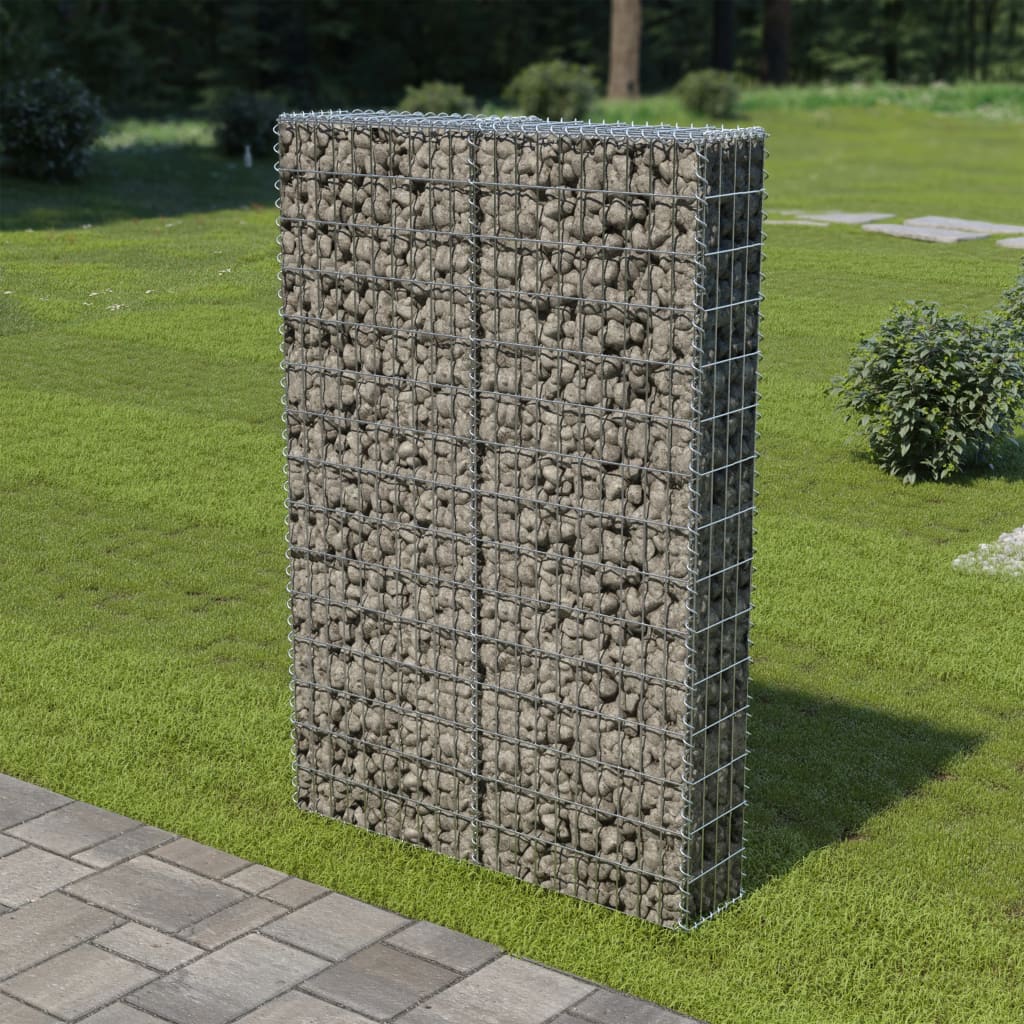 Galleria Design Gabion Wall with Covers Galvanised Steel 100x20x150 cm