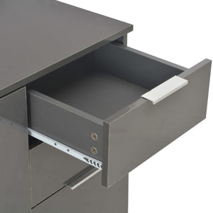 Galleria Design Sideboard High Gloss Grey 71x35x80 cm Engineered Wood