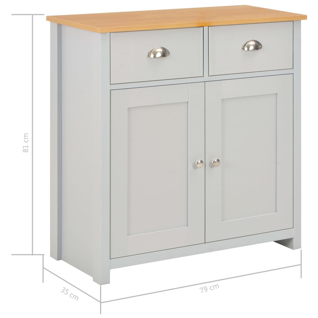 Galleria Design Sideboard Grey 79x35x81 cm