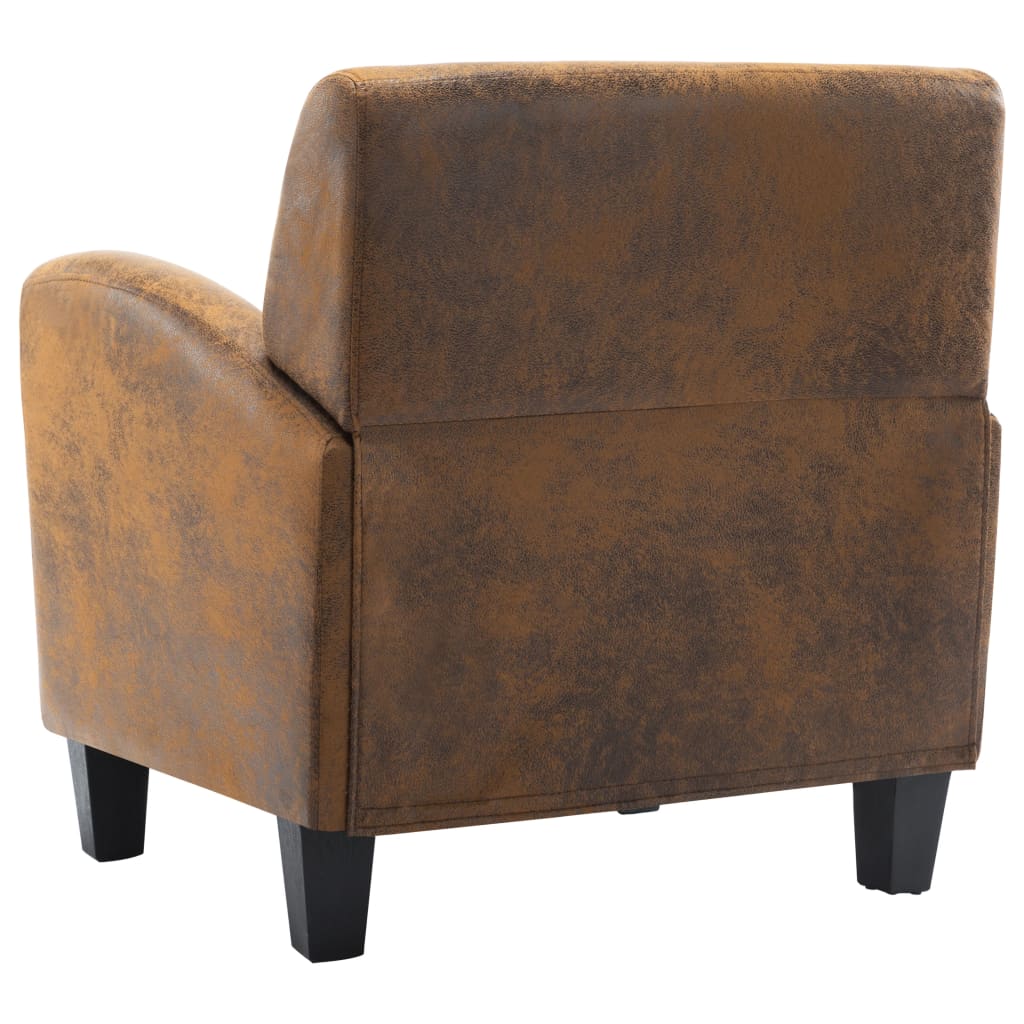 Faux suede chair best sale