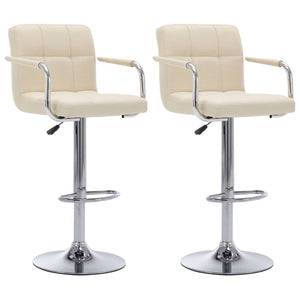 Galleria Design Bar Stools 2 pcs Black Fabric