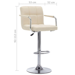 Galleria Design Bar Stools 2 pcs Black Fabric