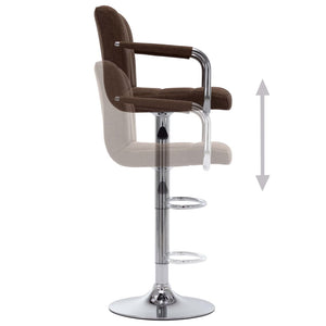 Galleria Design Bar Stools 2 pcs Black Fabric