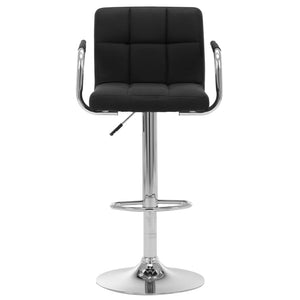 Galleria Design Bar Stools 2 pcs Black Fabric