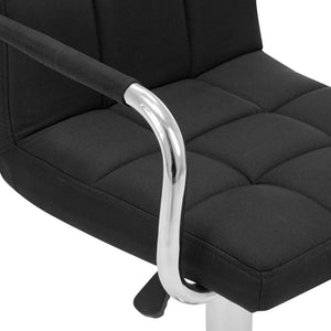 Galleria Design Bar Stools 2 pcs Black Fabric
