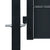 Galleria Design Fence Gate PVC and Steel 100x124 cm Anthracite
