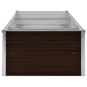 Galleria Design Garden Raised Bed Brown 240x80x45 cm Galvanised Steel