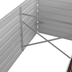 Galleria Design Garden Raised Bed Brown 240x80x45 cm Galvanised Steel
