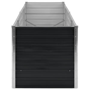 Galleria Design Garden Raised Bed Anthracite 240x80x77 cm Galvanised Steel