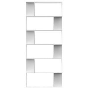 Galleria Design Book Cabinet/Room Divider White 80x24x192 cm Engineered Wood