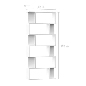 Galleria Design Book Cabinet/Room Divider White 80x24x192 cm Engineered Wood
