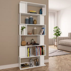 Galleria Design Book Cabinet/Room Divider White 80x24x192 cm Engineered Wood