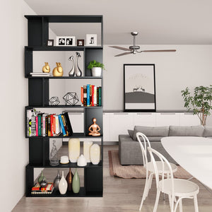 Galleria Design Book Cabinet/Room Divider Black 80x24x192 cm Engineered Wood