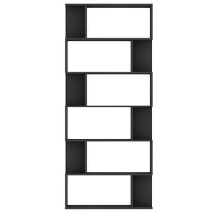 Galleria Design Book Cabinet/Room Divider Black 80x24x192 cm Engineered Wood
