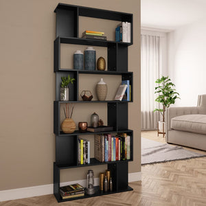 Galleria Design Book Cabinet/Room Divider Black 80x24x192 cm Engineered Wood