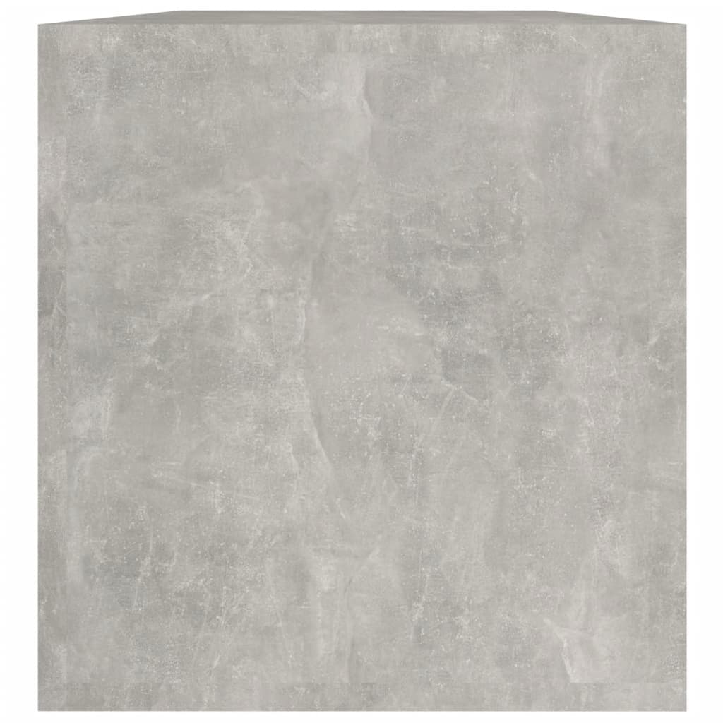 Galleria Design Vinyl Storage Box Concrete Grey 71x34x36 cm Engineered Wood