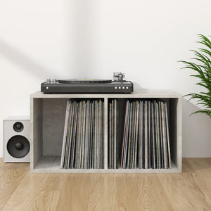 Galleria Design Vinyl Storage Box Concrete Grey 71x34x36 cm Engineered Wood