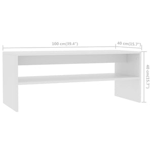 Galleria Design Coffee Table Black 100x40x40 cm Engineered Wood