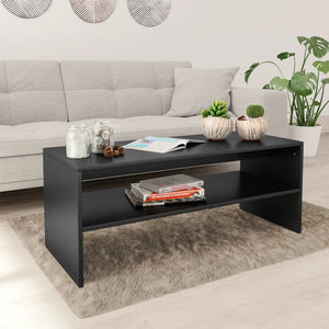 Galleria Design Coffee Table Black 100x40x40 cm Engineered Wood