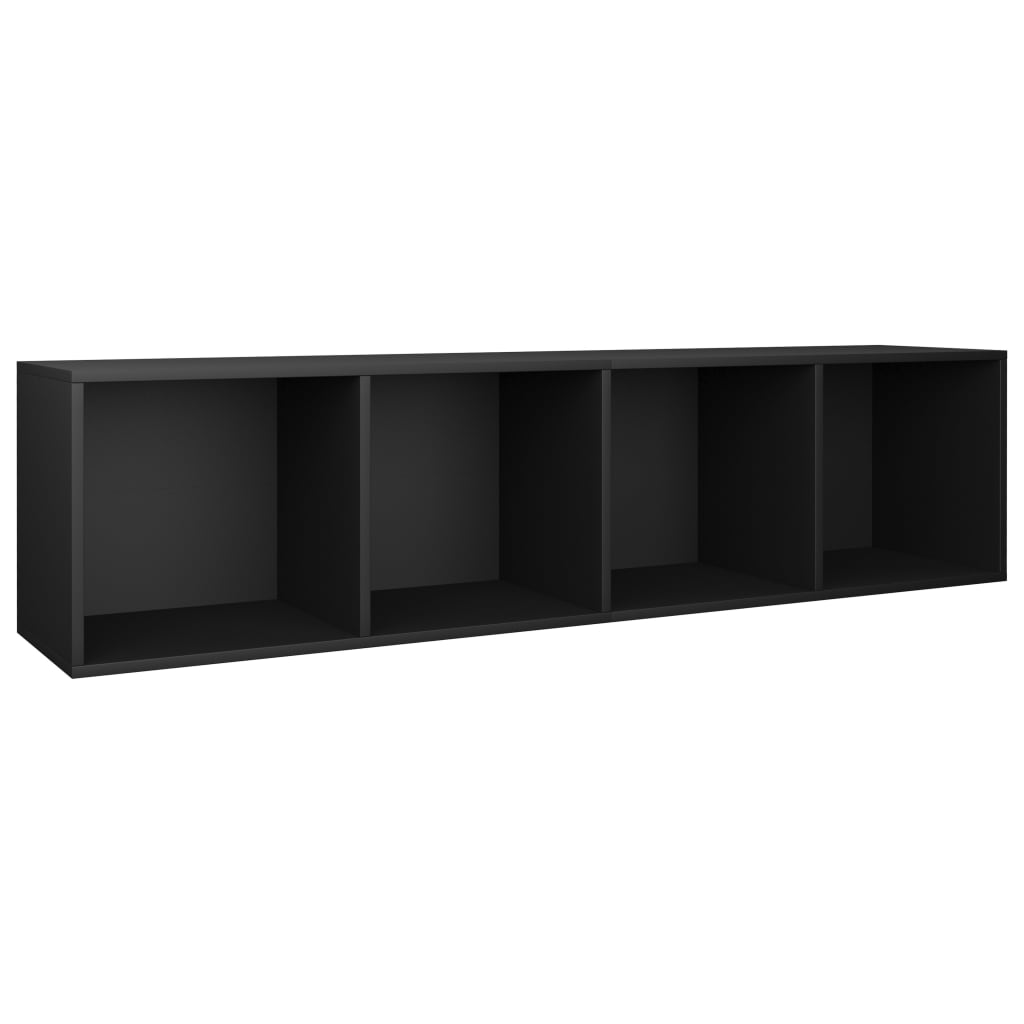 Galleria Design Book Cabinet/TV Cabinet Black 36x30x143 cm Engineered Wood