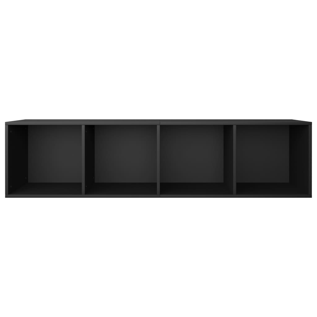 Galleria Design Book Cabinet/TV Cabinet Black 36x30x143 cm Engineered Wood