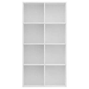 Galleria Design Book Cabinet/Sideboard White 66x30x130 cm Engineered Wood