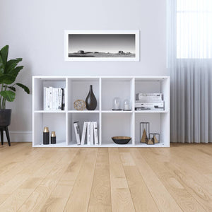 Galleria Design Book Cabinet/Sideboard White 66x30x130 cm Engineered Wood