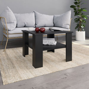 Galleria Design Coffee Table Black 60x60x42 cm Engineered Wood