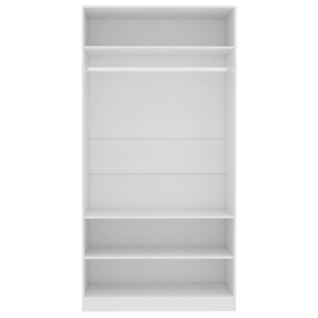 Galleria Design Wardrobe White 100x50x200 cm Engineered Wood