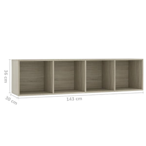 Galleria Design Book Cabinet/TV Cabinet Sonoma Oak 143x30x36 cm