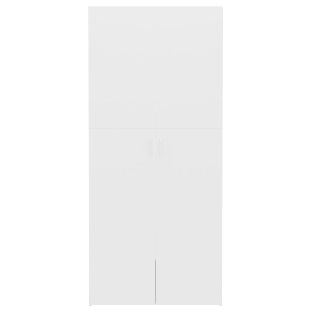 Galleria Design Shoe Cabinet White 80x35.5x180 cm Engineered Wood