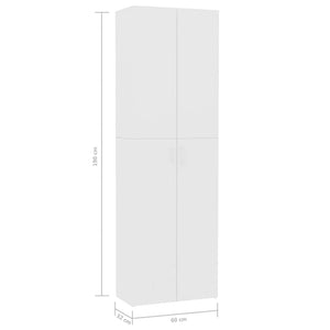 Galleria Design Office Cabinet White 60x32x190 cm Engineered Wood