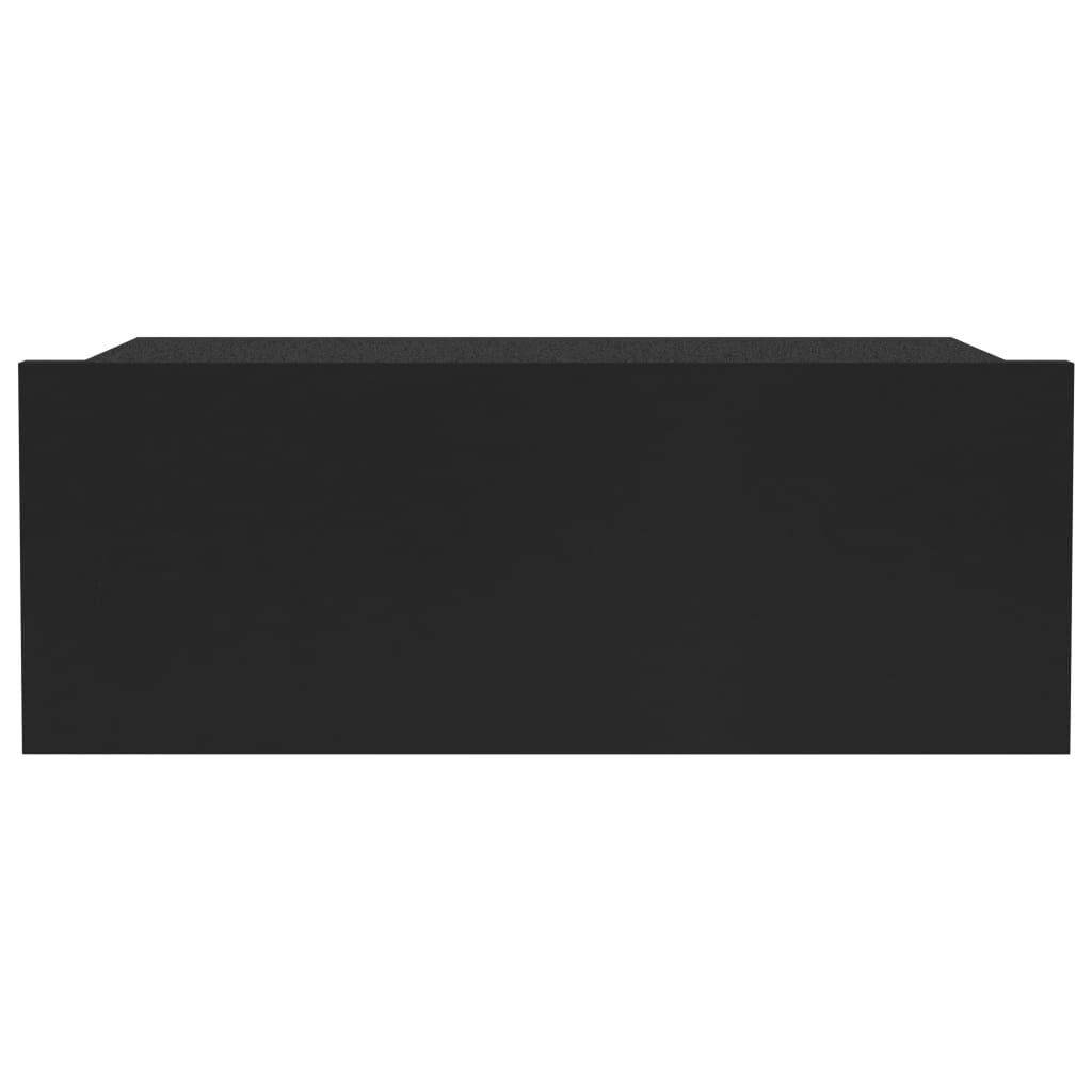 Galleria Design Floating Nightstands 2 pcs Black 40x30x15 cm Engineered Wood