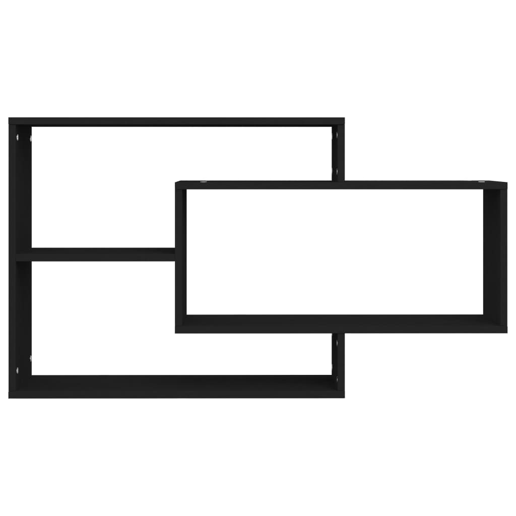 Galleria Design Wall Shelf Black 104x20x58.5 cm Engineered Wood
