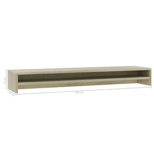 Galleria Design Monitor Stand Sonoma Oak 100x24x13 cm Engineered Wood