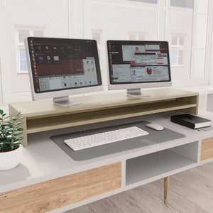 Galleria Design Monitor Stand Sonoma Oak 100x24x13 cm Engineered Wood