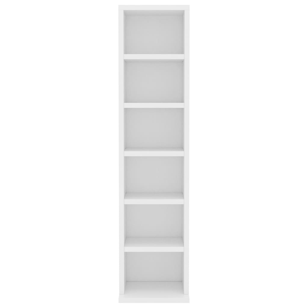 Galleria Design CD Cabinet White 21x20x88 cm Engineered Wood