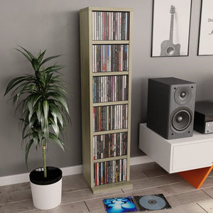 Galleria Design CD Cabinet Sonoma Oak 21x20x88 cm Engineered Wood