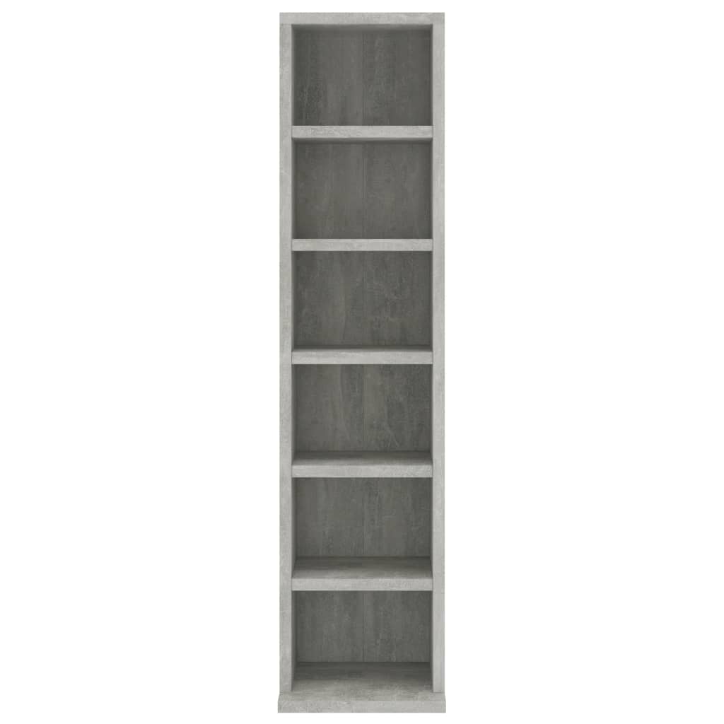 Galleria Design CD Cabinet Concrete Grey 21x20x88 cm Engineered Wood
