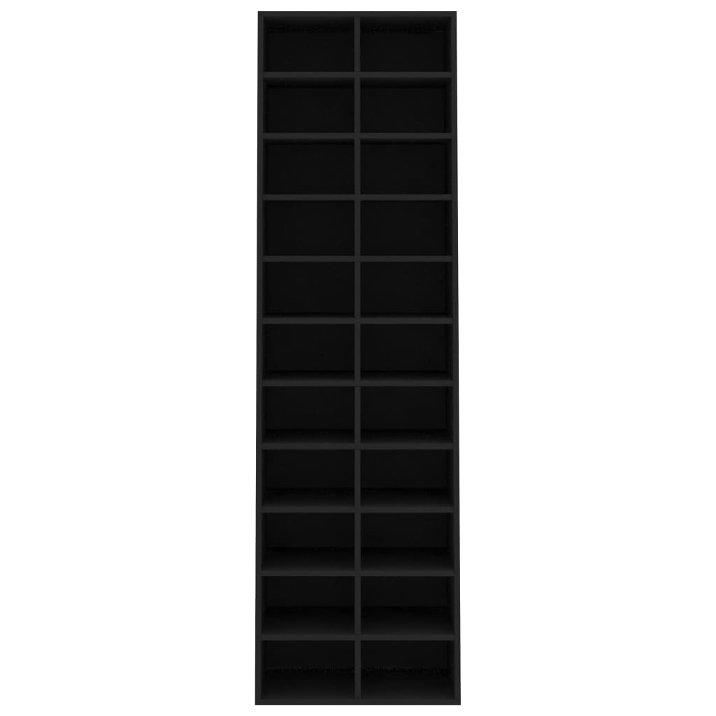 Galleria Design Shoe Cabinet Black 54x34x183 cm Engineered Wood