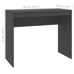 Galleria Design Desk Grey 90x40x72 cm Engineered Wood
