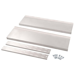 Galleria Design 2-Tier Floating Wall Shelf Stainless Steel 100x30 cm