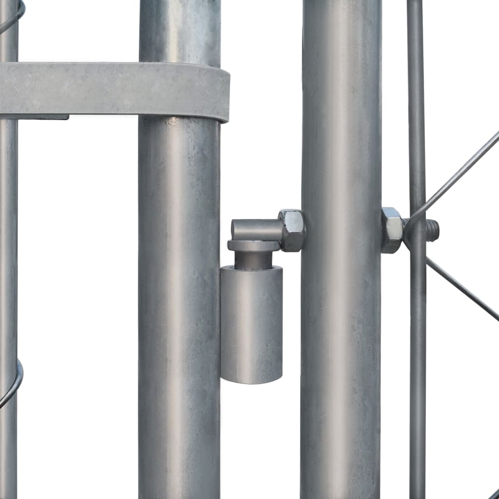 Galleria Design Outdoor Dog Kennel Galvanised Steel 4x4x1 m