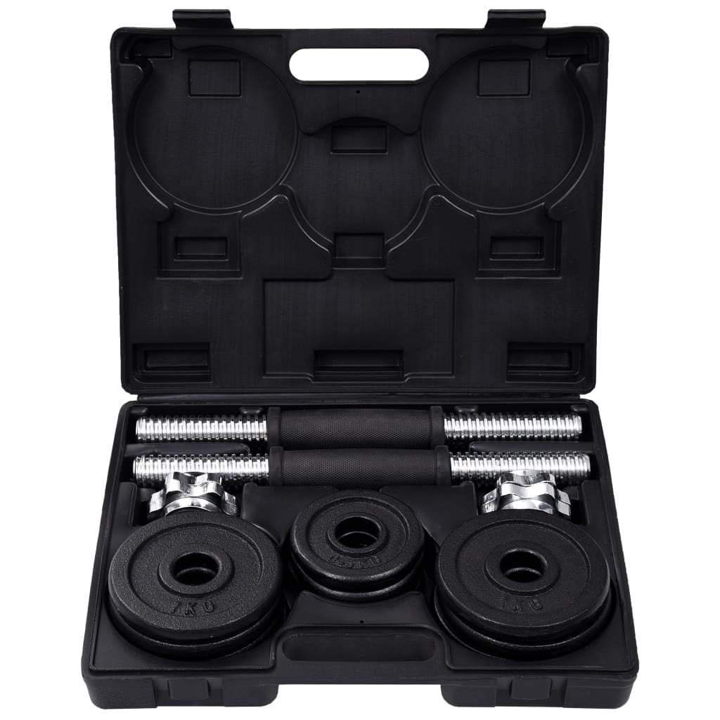 Galleria Design 19 Piece Dumbbell Set 15 kg Cast Iron