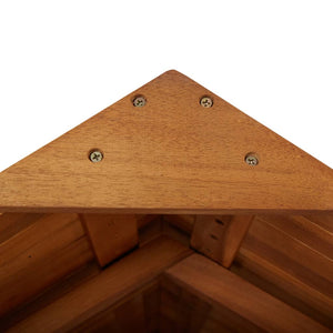 Galleria Design Outdoor Bar Table with Rooftop 113x106x217 cm Solid Acacia Wood